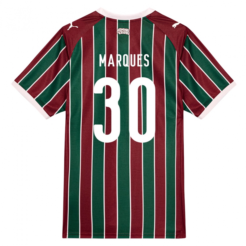 ילדים Vero Marques #30 ירוק בורדו לבן ג'רזי ביתית 2026/27 חולצה קצרה