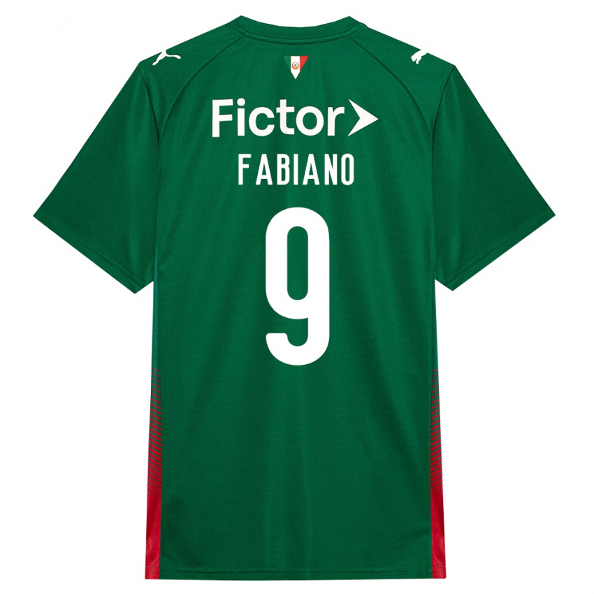 ילדים Fabiano #9 ירוק אדום לבן ג'רזי ביתית 2026/27 חולצה קצרה