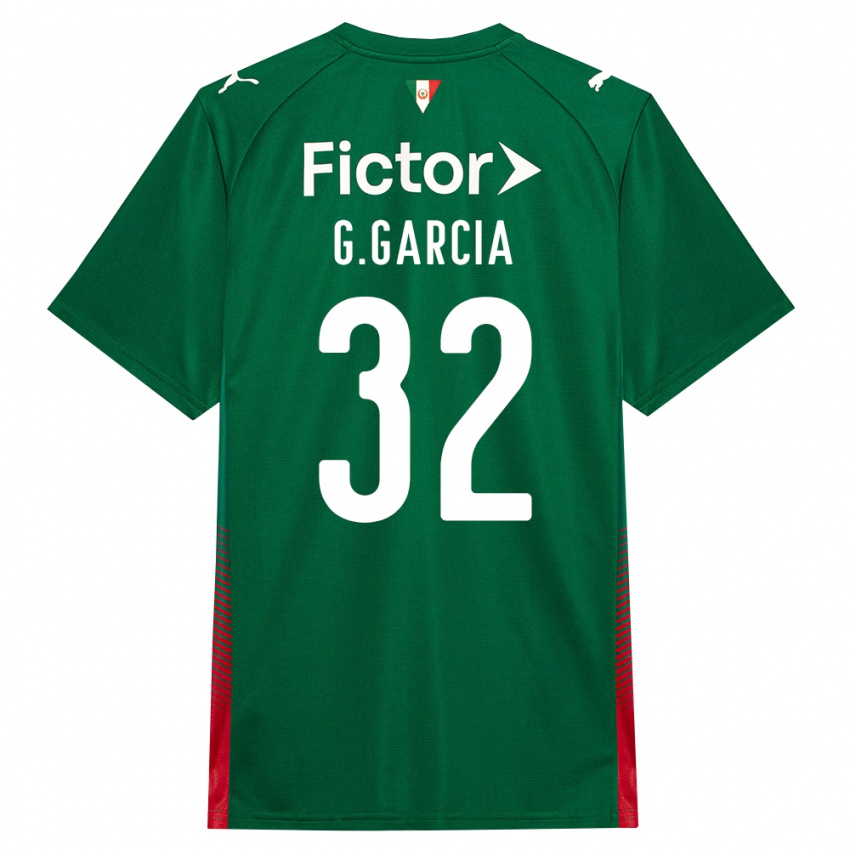 ילדים Gustavo Garcia #32 ירוק אדום לבן ג'רזי ביתית 2026/27 חולצה קצרה