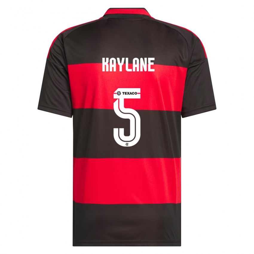 ילדים Kaylane #5 אדום שחור לבן ג'רזי ביתית 2026/27 חולצה קצרה