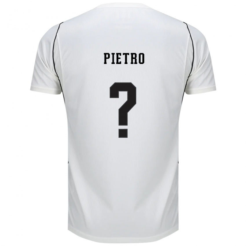 ילדים Pietro #0 לבן שחור אדום ג'רזי ביתית 2026/27 חולצה קצרה
