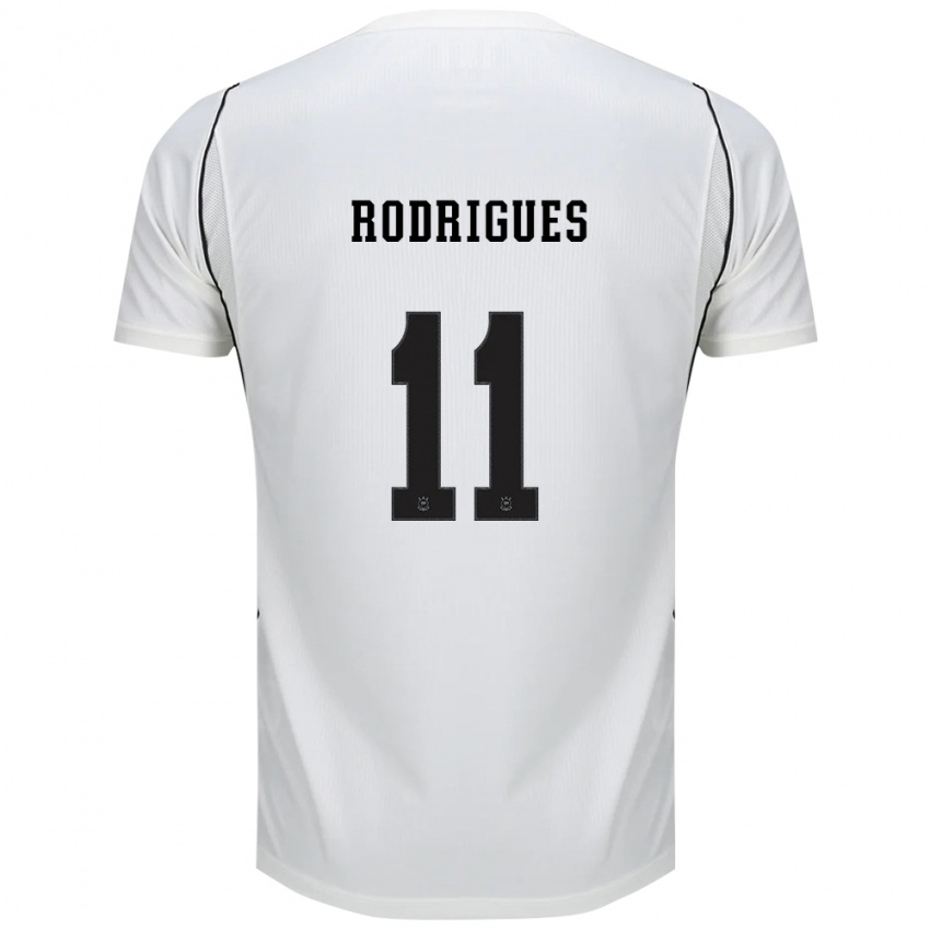 ילדים Léo Rodrigues #11 לבן שחור אדום ג'רזי ביתית 2026/27 חולצה קצרה