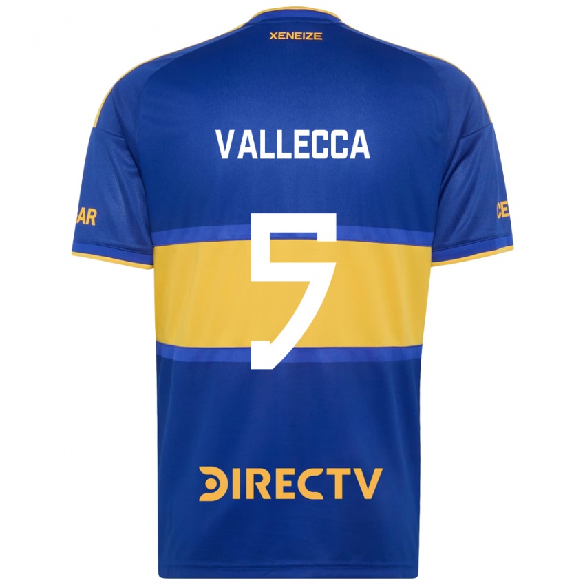 ילדים Santiago Vallecca #5 כחול מלכותי צהוב ג'רזי ביתית 2026/27 חולצה קצרה