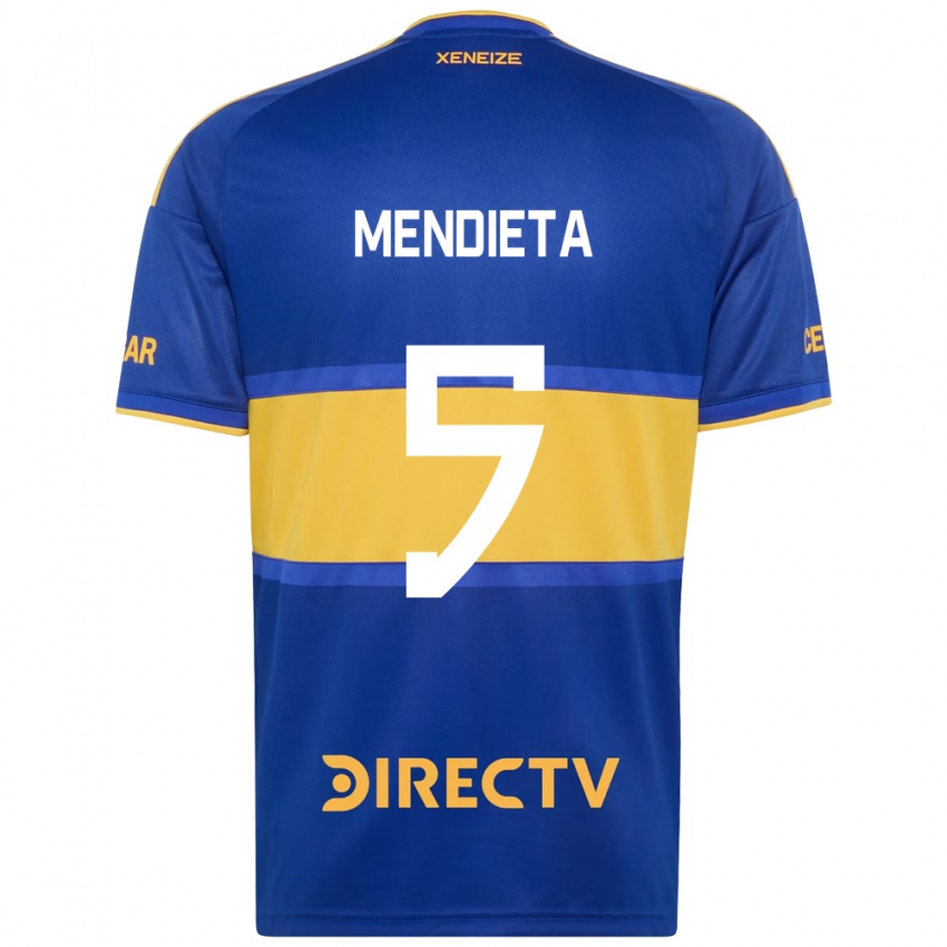 ילדים Julián Mendieta #5 כחול מלכותי צהוב ג'רזי ביתית 2026/27 חולצה קצרה