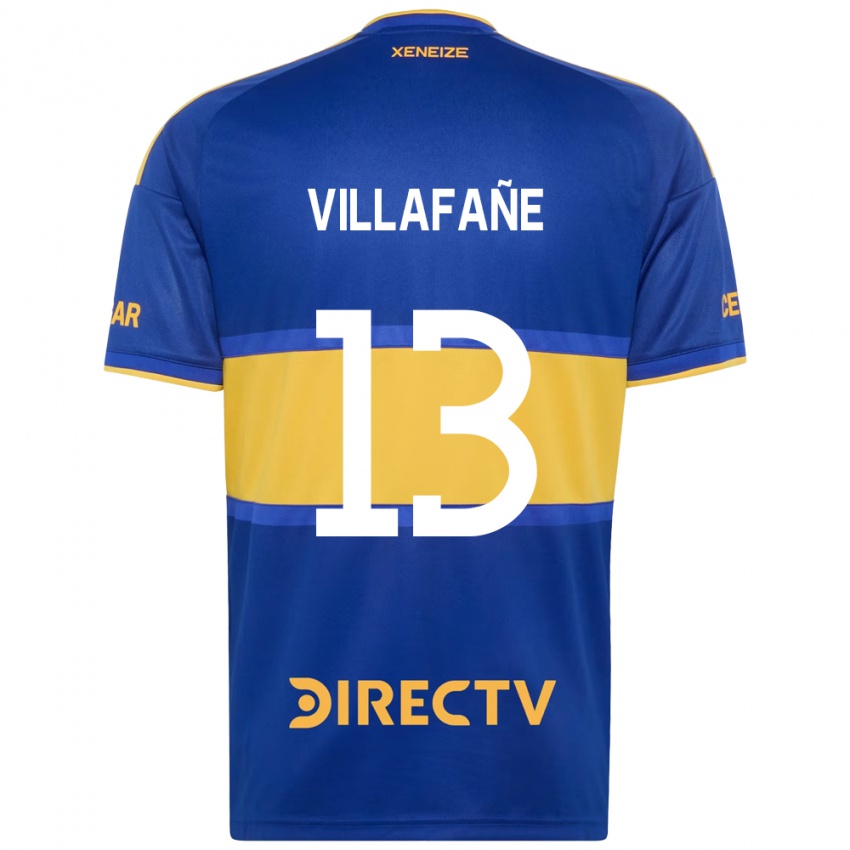 ילדים Thomás Villafañe #13 כחול מלכותי צהוב ג'רזי ביתית 2026/27 חולצה קצרה