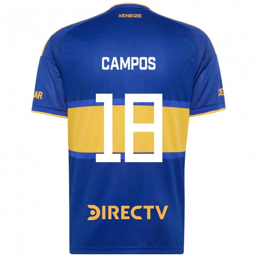 ילדים Brisa Campos #18 כחול מלכותי צהוב ג'רזי ביתית 2026/27 חולצה קצרה