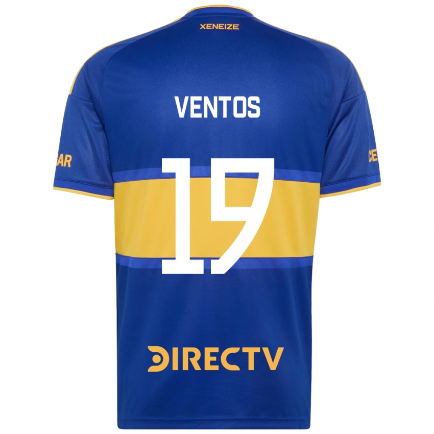 ילדים Miguel Ventos #19 כחול מלכותי צהוב ג'רזי ביתית 2026/27 חולצה קצרה