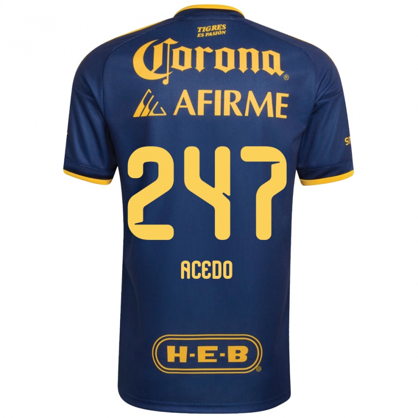 ילדים Kevin Acedo #247 כחול מלכותי צהוב הרחק ג'רזי 2026/27 חולצה קצרה