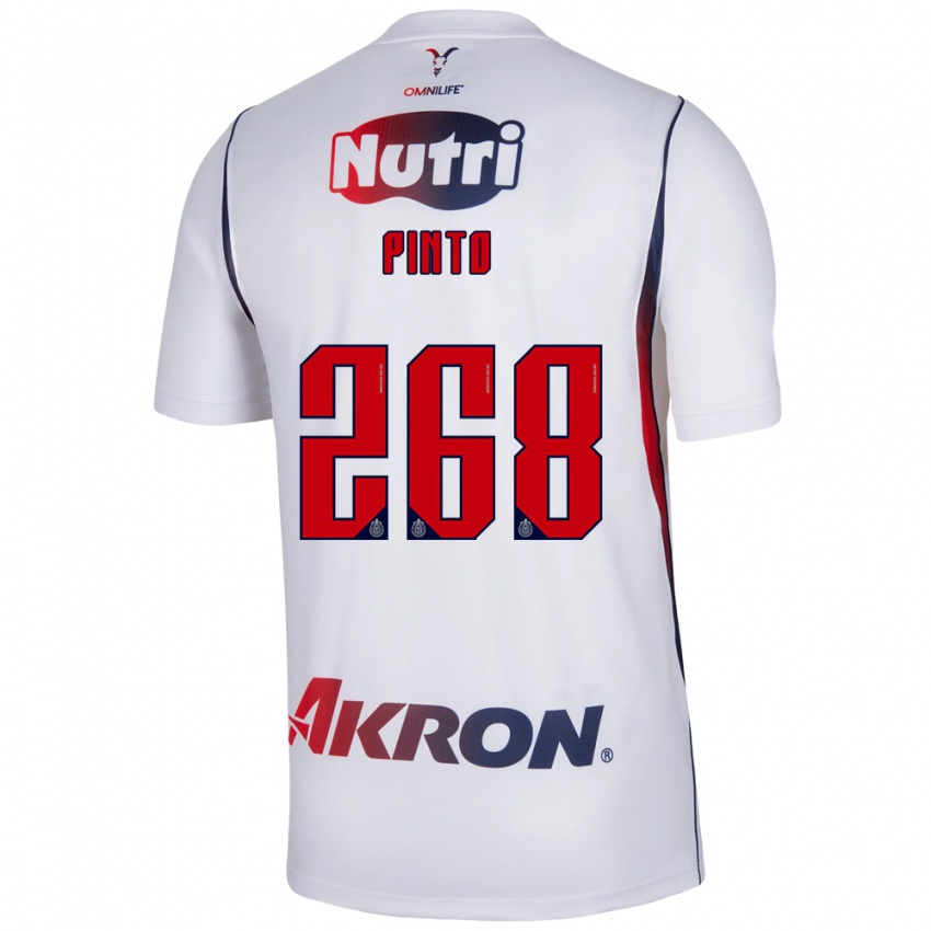 ילדים Rigo Pinto #268 לבן כחול צי אדום הרחק ג'רזי 2026/27 חולצה קצרה