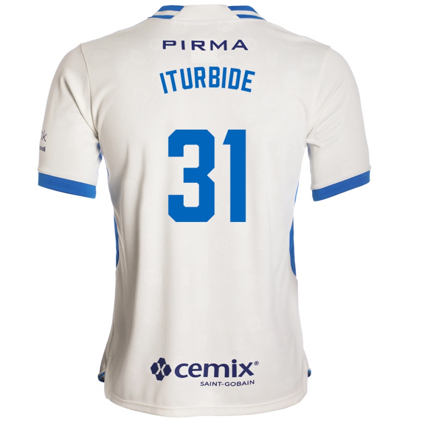 ילדים Luis Iturbide #31 לבן כחול אדום הרחק ג'רזי 2026/27 חולצה קצרה