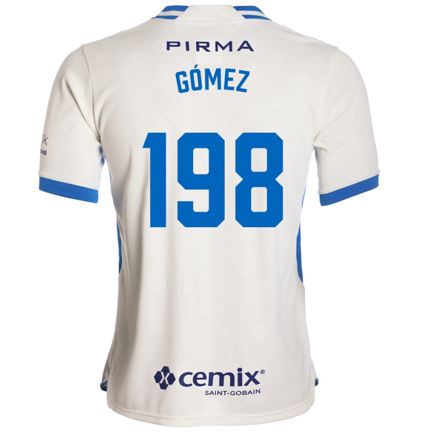 ילדים Luiszael Gómez #198 לבן כחול אדום הרחק ג'רזי 2026/27 חולצה קצרה