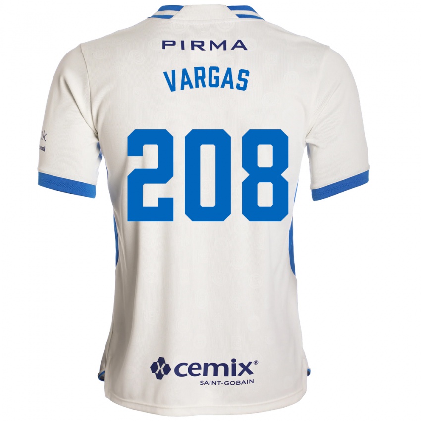 ילדים Santiago Vargas #208 לבן כחול אדום הרחק ג'רזי 2026/27 חולצה קצרה