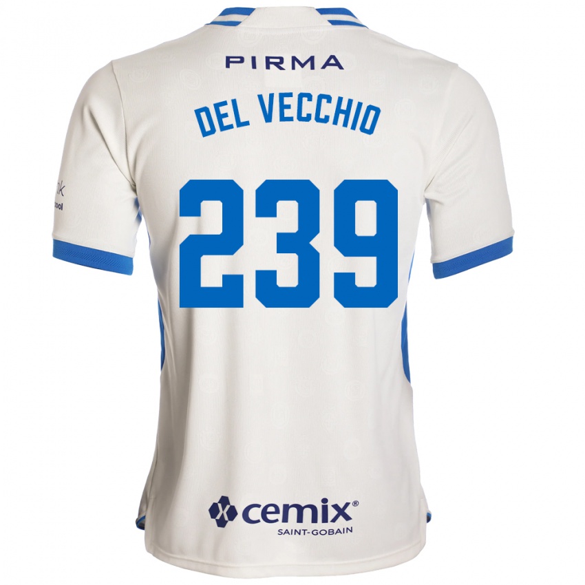 ילדים Michael Del Vecchio #239 לבן כחול אדום הרחק ג'רזי 2026/27 חולצה קצרה