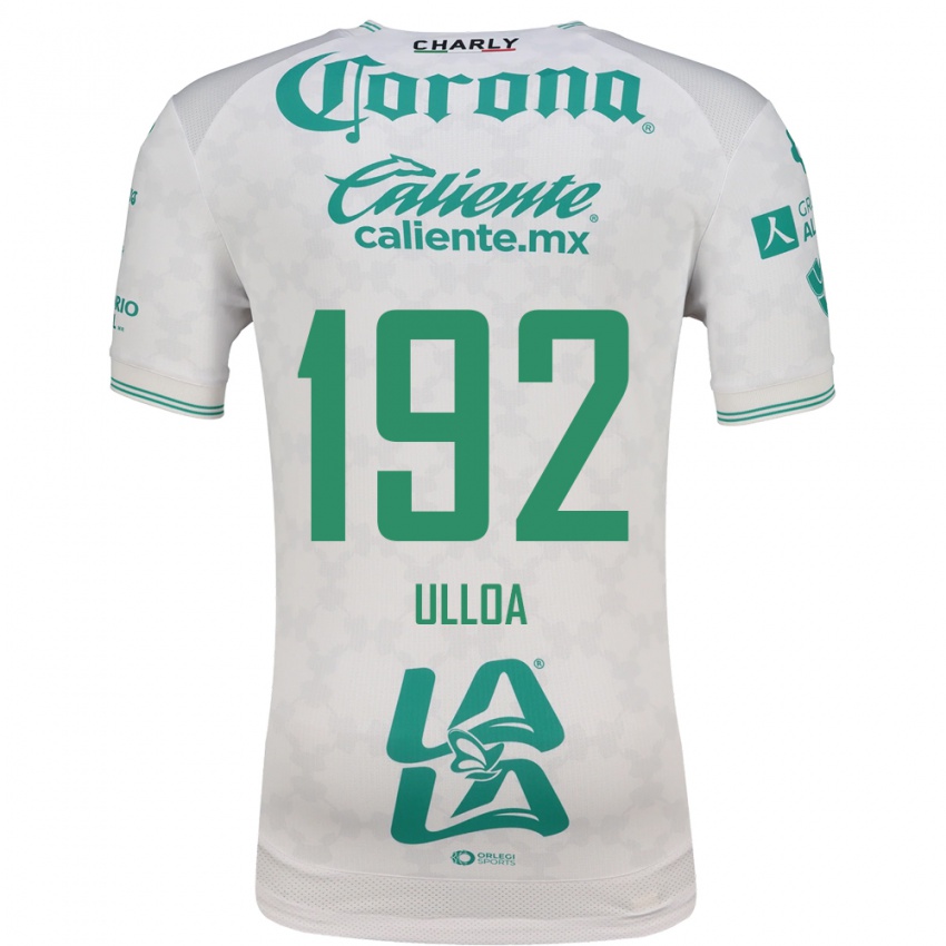 ילדים José Ulloa #192 ירוק בהיר לבן הרחק ג'רזי 2026/27 חולצה קצרה