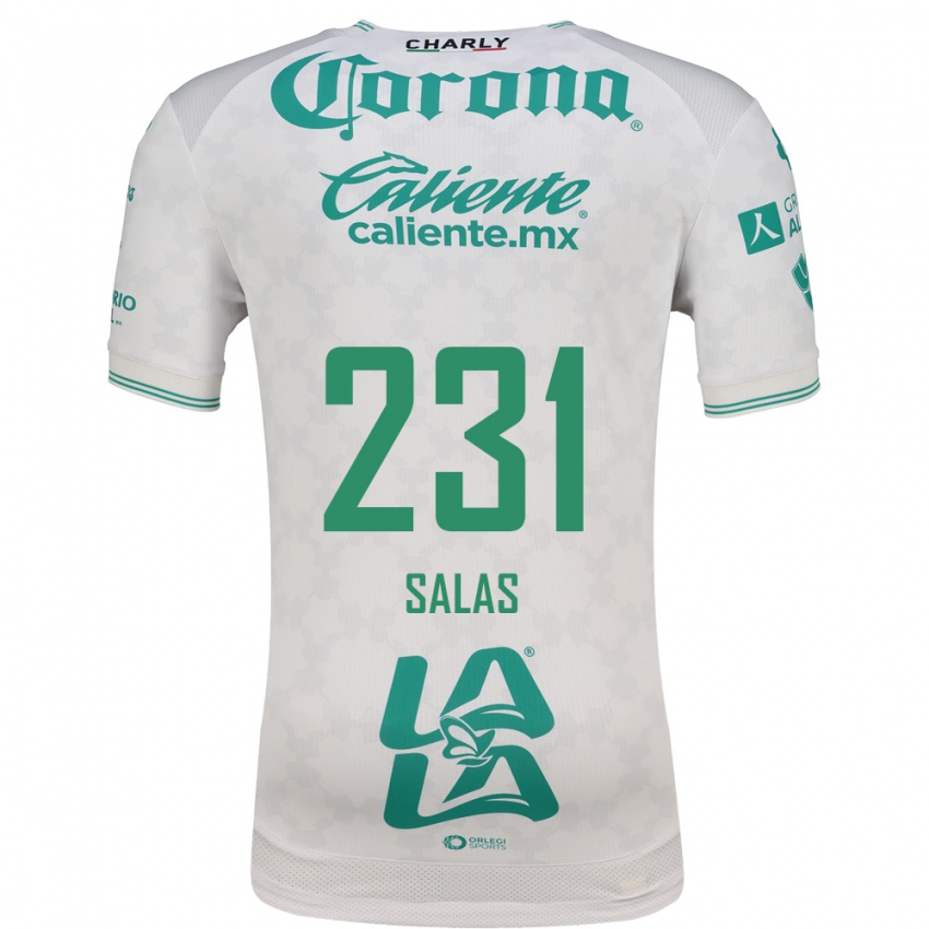 ילדים Addiel Salas #231 ירוק בהיר לבן הרחק ג'רזי 2026/27 חולצה קצרה