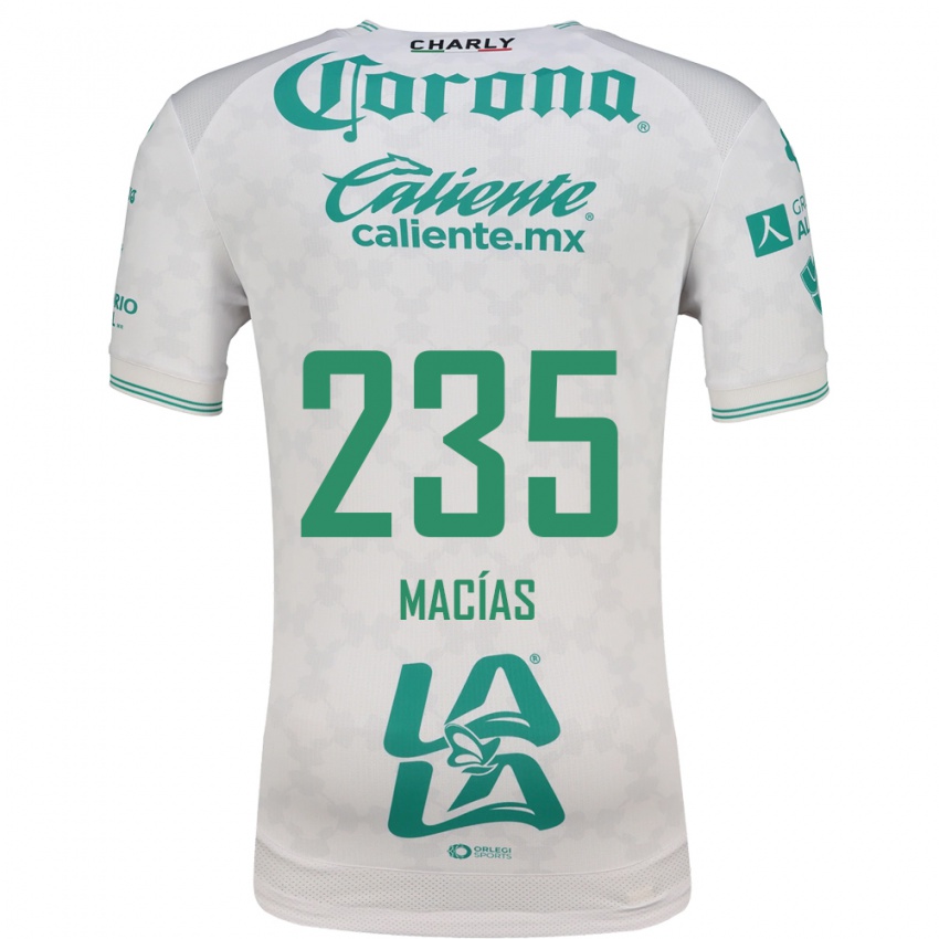 ילדים Jesús Macías #235 ירוק בהיר לבן הרחק ג'רזי 2026/27 חולצה קצרה