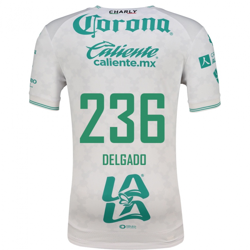ילדים Ansel Delgado #236 ירוק בהיר לבן הרחק ג'רזי 2026/27 חולצה קצרה