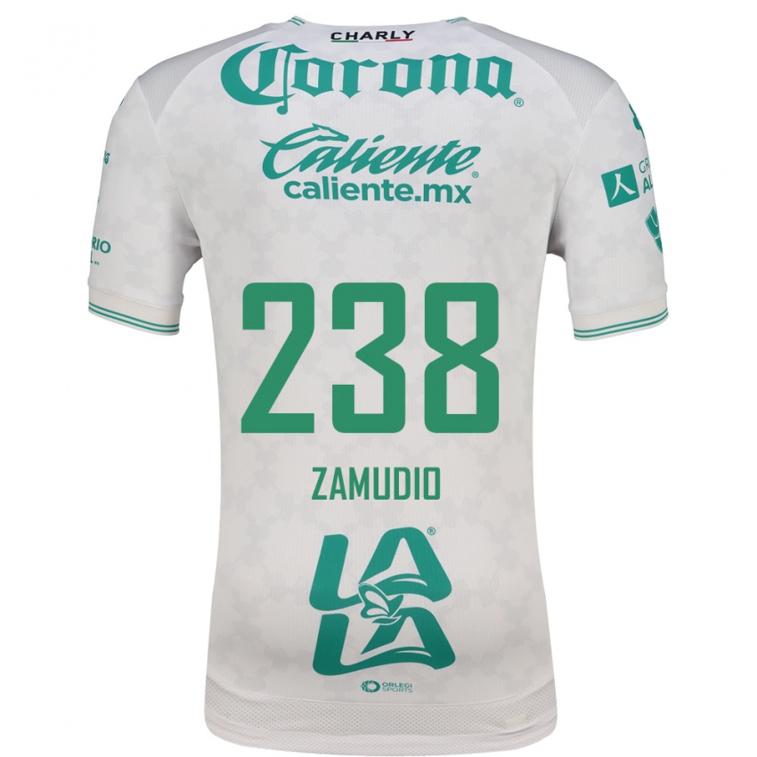 ילדים José Zamudio #238 ירוק בהיר לבן הרחק ג'רזי 2026/27 חולצה קצרה