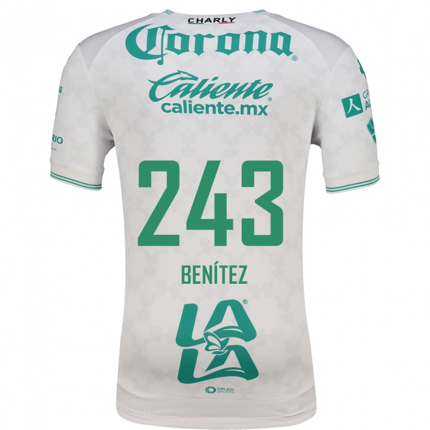 ילדים Gianluca Benítez #243 ירוק בהיר לבן הרחק ג'רזי 2026/27 חולצה קצרה