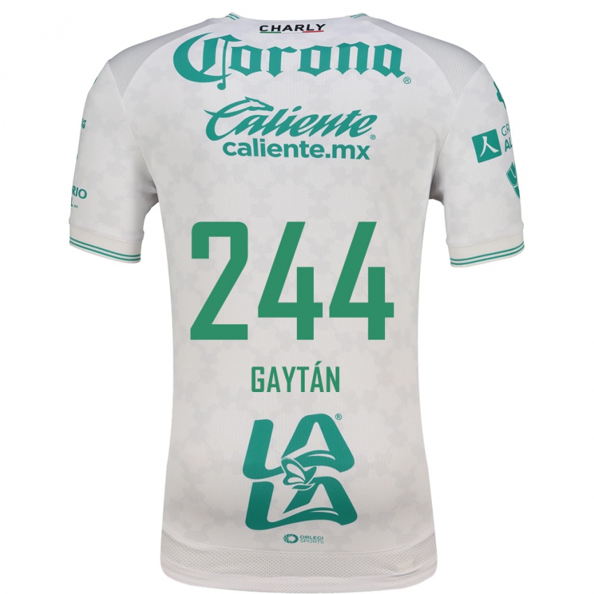 ילדים Axel Gaytán #244 ירוק בהיר לבן הרחק ג'רזי 2026/27 חולצה קצרה