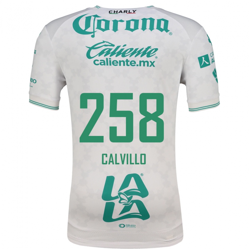 ילדים Carlos Calvillo #258 ירוק בהיר לבן הרחק ג'רזי 2026/27 חולצה קצרה