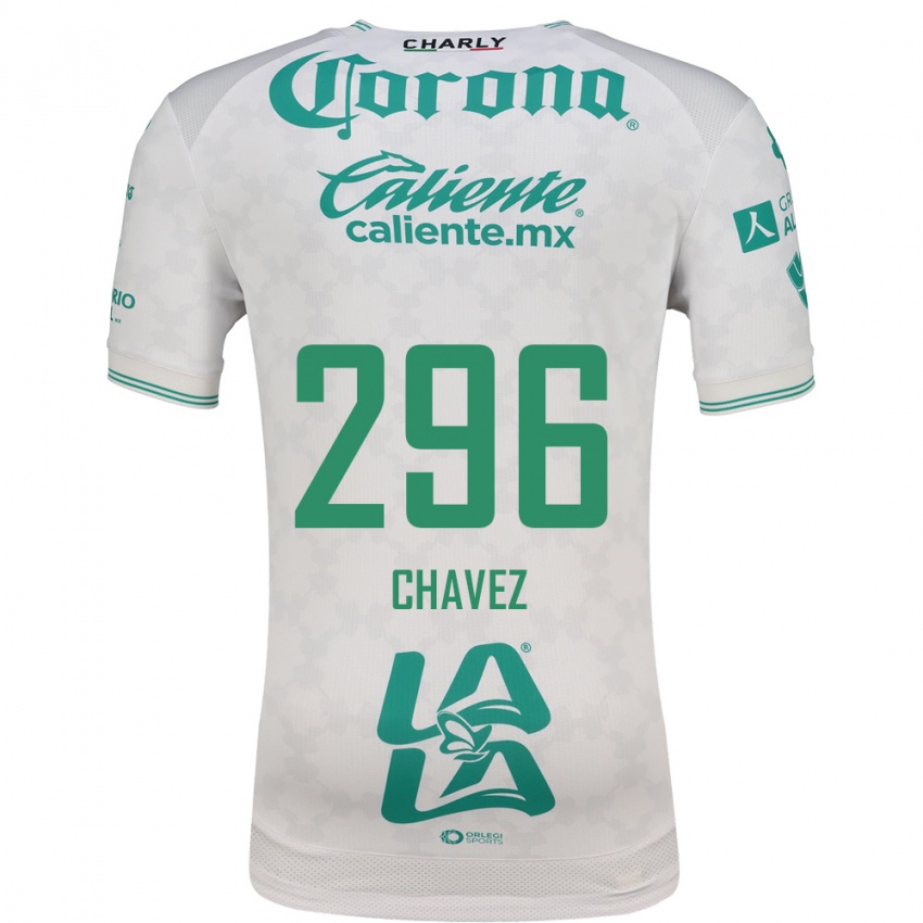 ילדים Justin Chavez #296 ירוק בהיר לבן הרחק ג'רזי 2026/27 חולצה קצרה