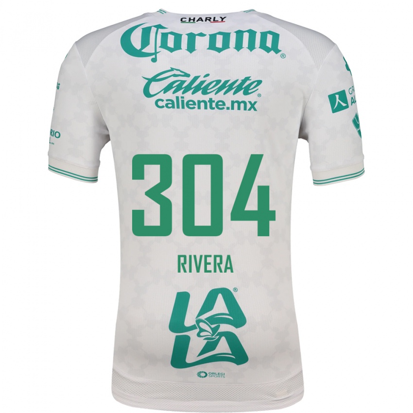 ילדים Jorge Rivera #304 ירוק בהיר לבן הרחק ג'רזי 2026/27 חולצה קצרה