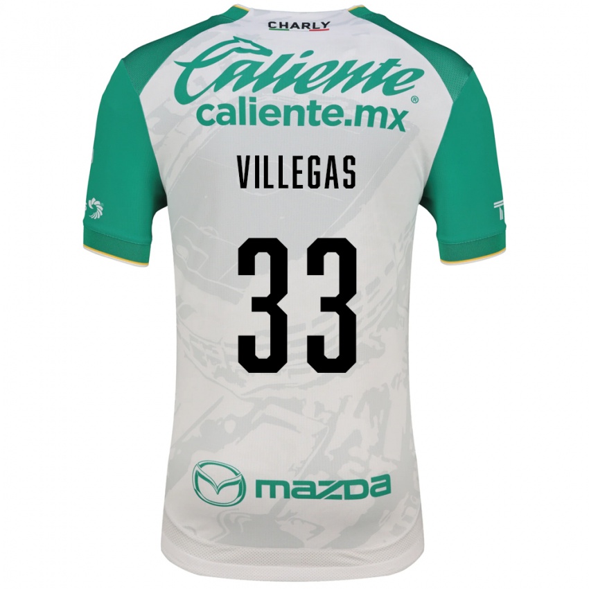 ילדים Abraham Villegas #33 ירוק בהיר לבן הרחק ג'רזי 2026/27 חולצה קצרה