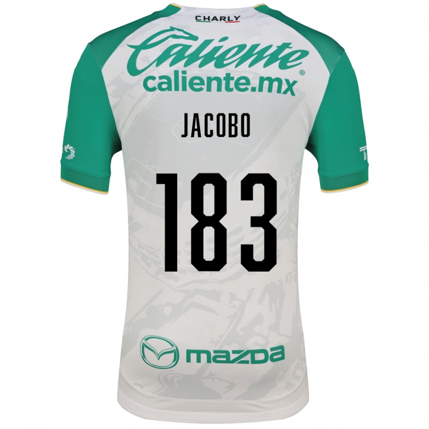 ילדים Sebastián Jacobo #183 ירוק בהיר לבן הרחק ג'רזי 2026/27 חולצה קצרה