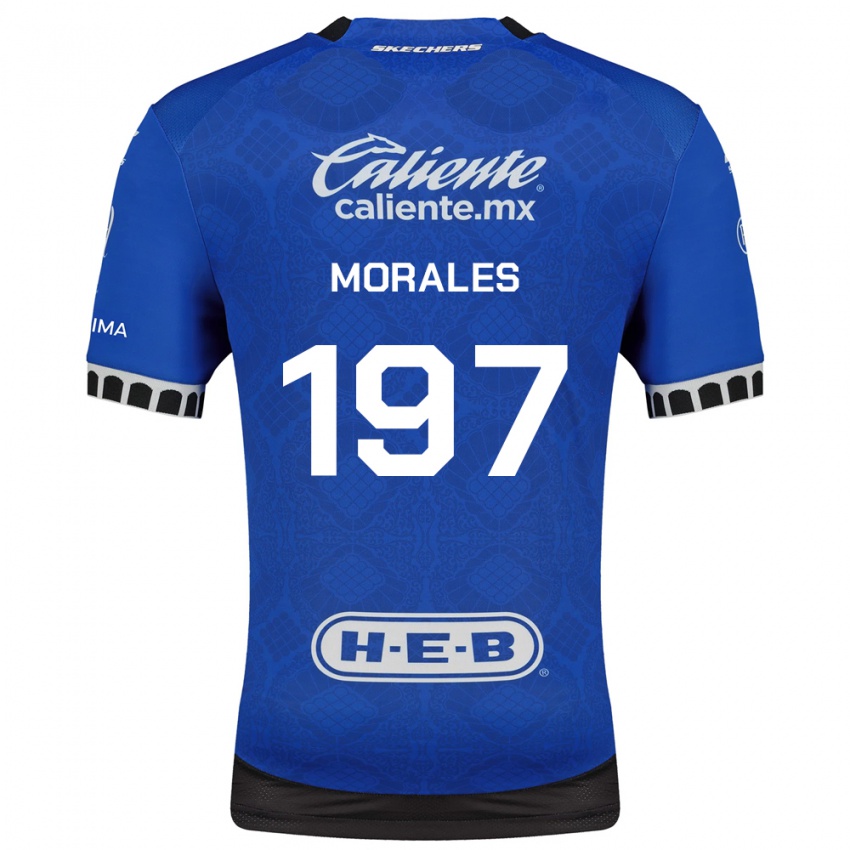 ילדים Leonardo Morales #197 כחול מלכותי לבן שחור הרחק ג'רזי 2026/27 חולצה קצרה