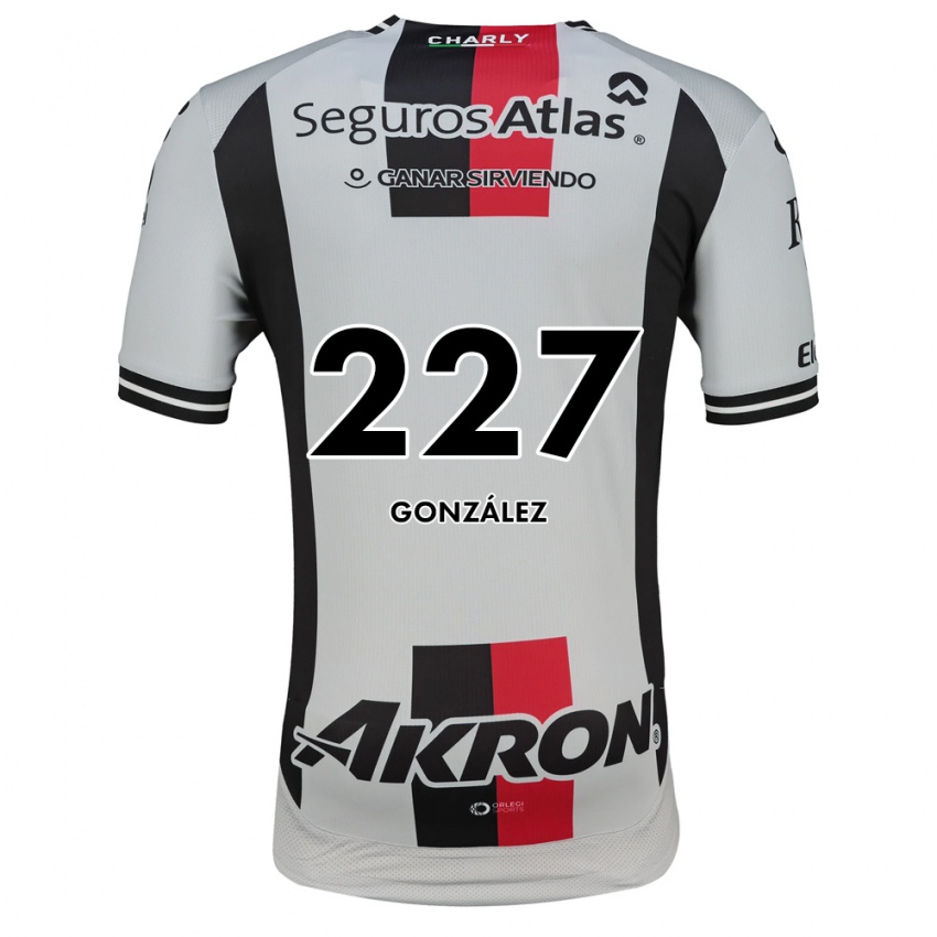 ילדים Rodolfo González #227 לבן אדום שחור הרחק ג'רזי 2026/27 חולצה קצרה