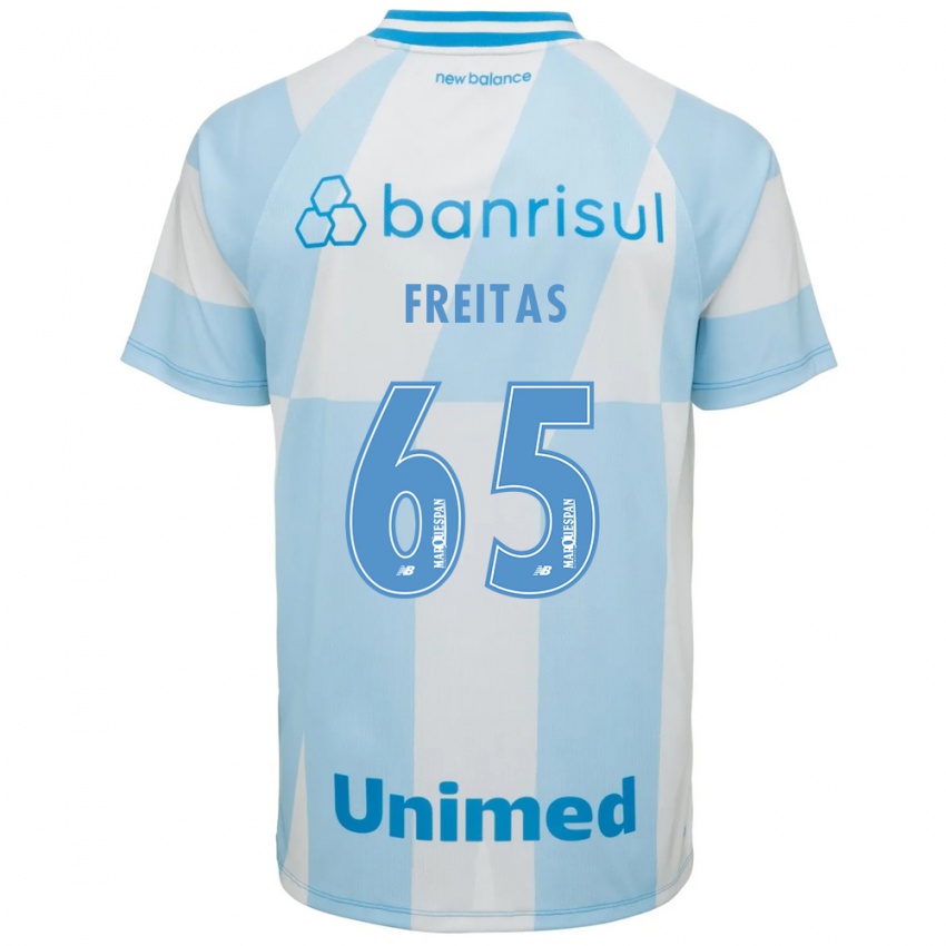 ילדים Riquelme Freitas #65 כחול בהיר לבן הרחק ג'רזי 2026/27 חולצה קצרה