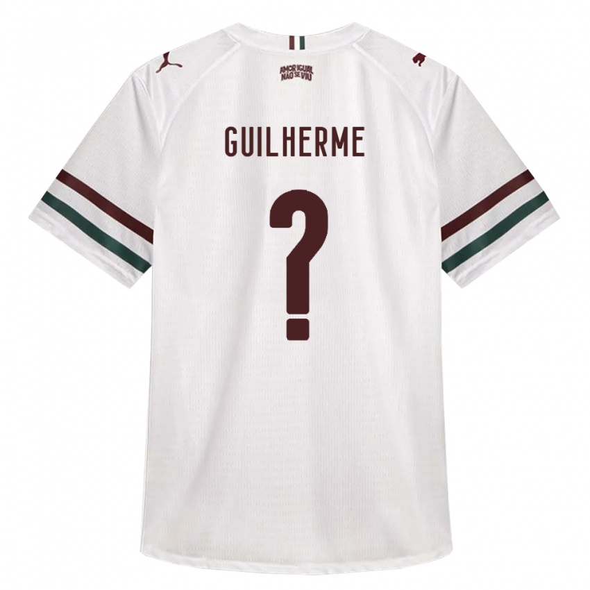 ילדים Paulo Guilherme #0 לבן ירוק בורדו הרחק ג'רזי 2026/27 חולצה קצרה