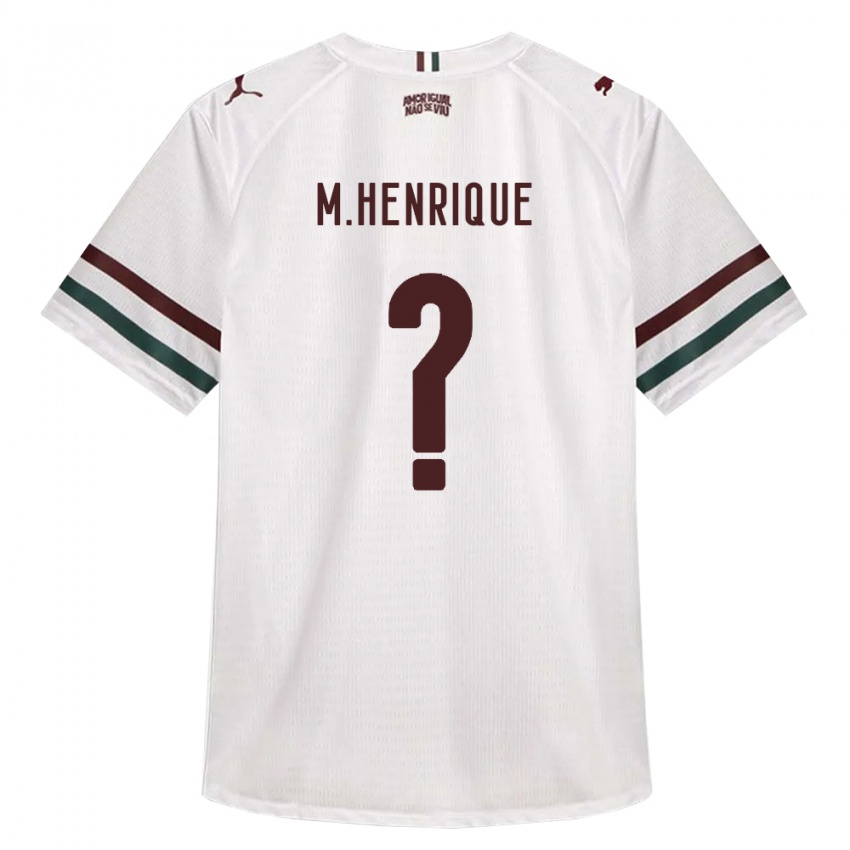 ילדים Miguel Henrique #0 לבן ירוק בורדו הרחק ג'רזי 2026/27 חולצה קצרה
