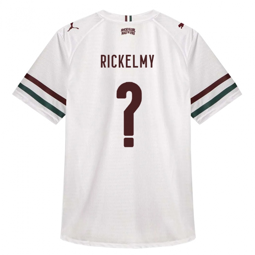 ילדים Rickelmy #0 לבן ירוק בורדו הרחק ג'רזי 2026/27 חולצה קצרה