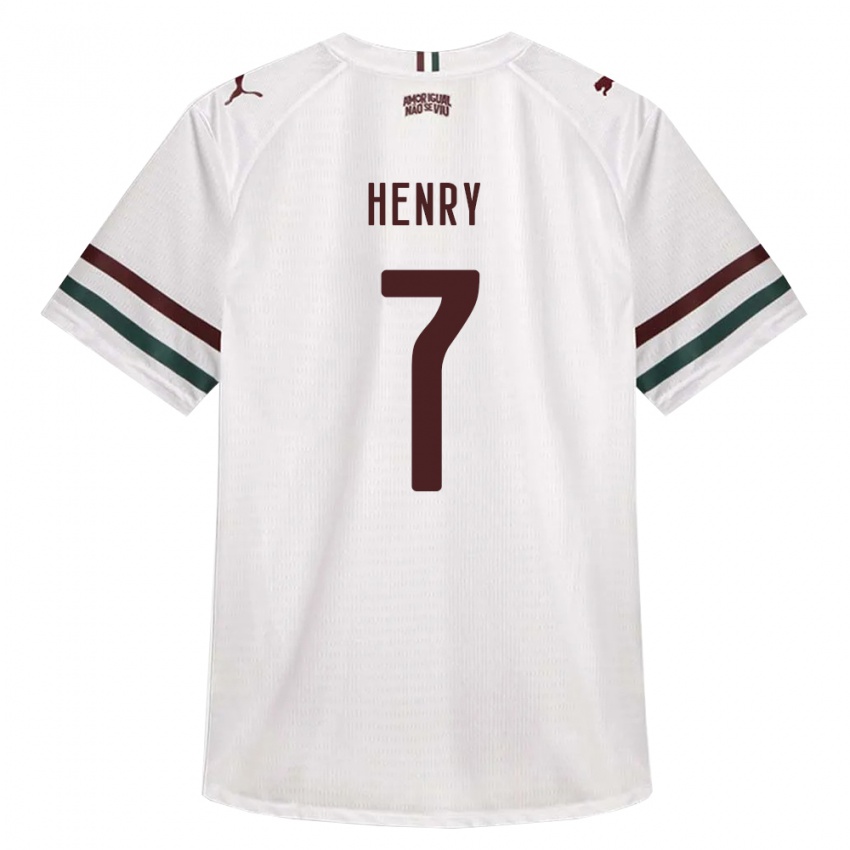 ילדים Paul Henry #7 לבן ירוק בורדו הרחק ג'רזי 2026/27 חולצה קצרה