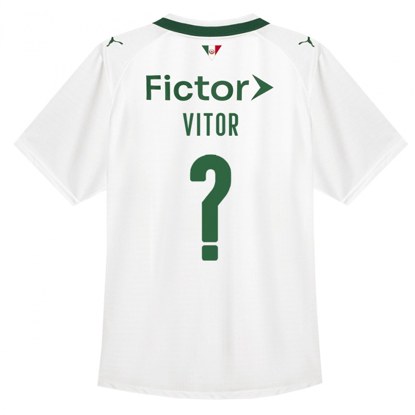 ילדים Erick Vitor #0 ירוק לבן הרחק ג'רזי 2026/27 חולצה קצרה