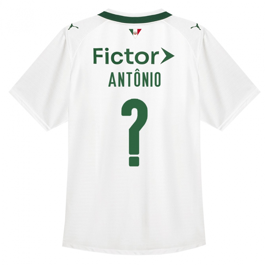 ילדים Diogo Antônio #0 ירוק לבן הרחק ג'רזי 2026/27 חולצה קצרה