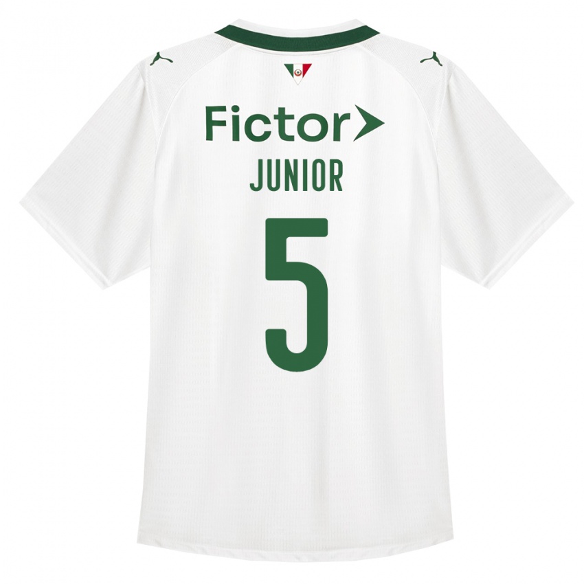 ילדים Amilton Junior #5 ירוק לבן הרחק ג'רזי 2026/27 חולצה קצרה