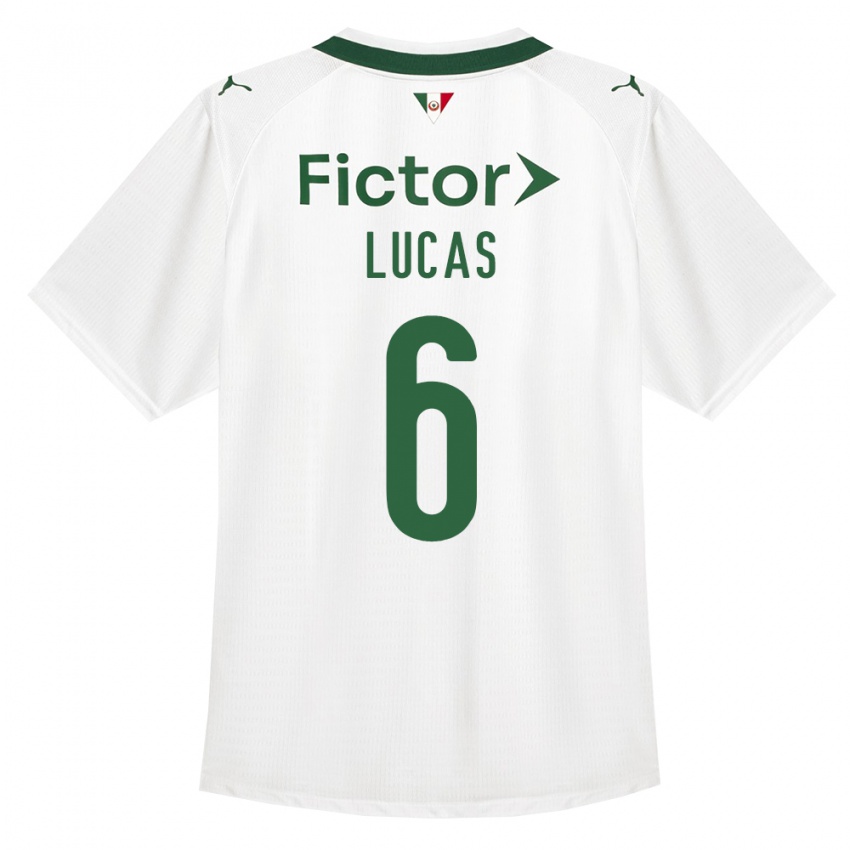 ילדים André Lucas #6 ירוק לבן הרחק ג'רזי 2026/27 חולצה קצרה