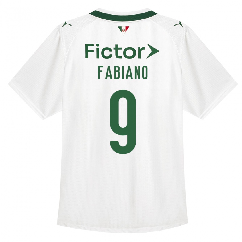 ילדים Fabiano #9 ירוק לבן הרחק ג'רזי 2026/27 חולצה קצרה