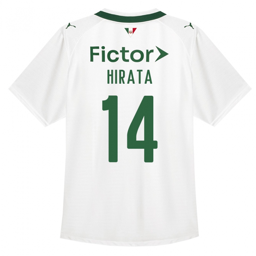 ילדים Bruna Hirata #14 ירוק לבן הרחק ג'רזי 2026/27 חולצה קצרה