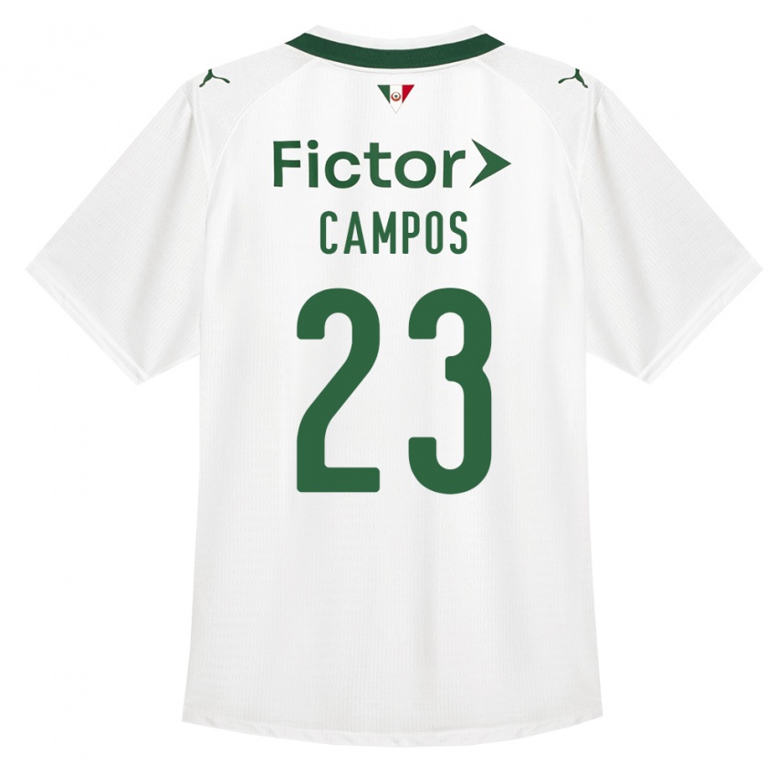 ילדים Victor Campos #23 ירוק לבן הרחק ג'רזי 2026/27 חולצה קצרה