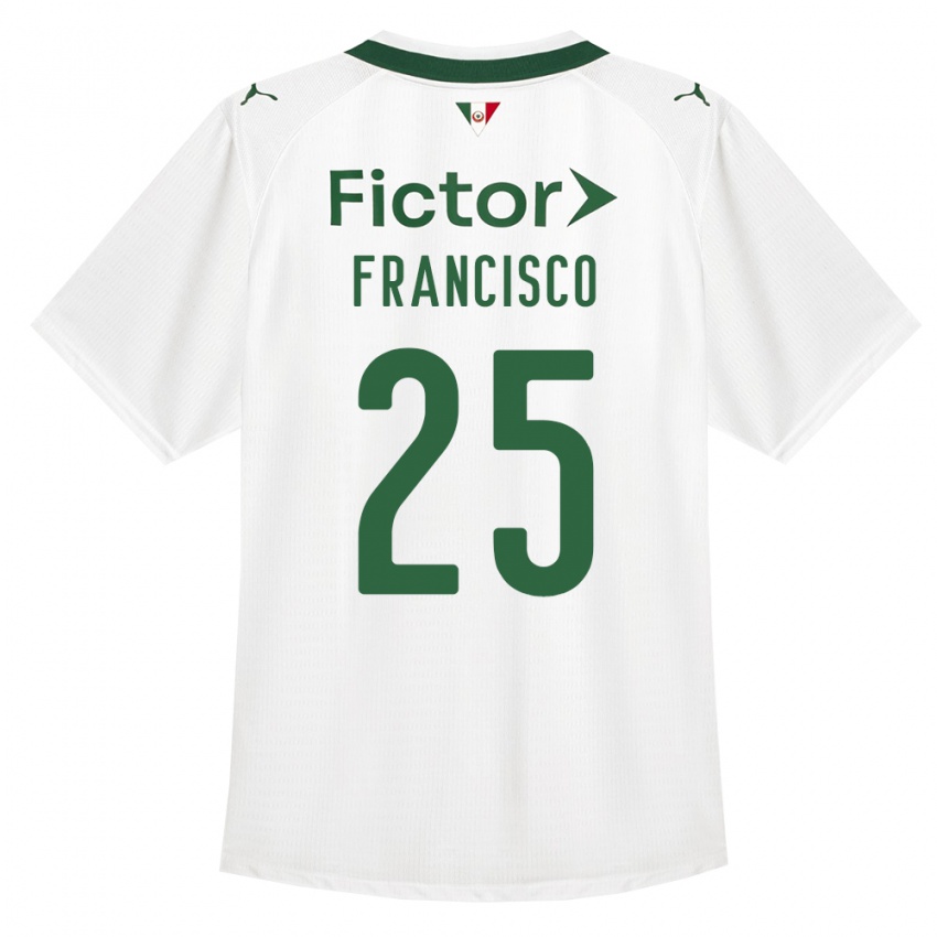 ילדים Juan Francisco #25 ירוק לבן הרחק ג'רזי 2026/27 חולצה קצרה