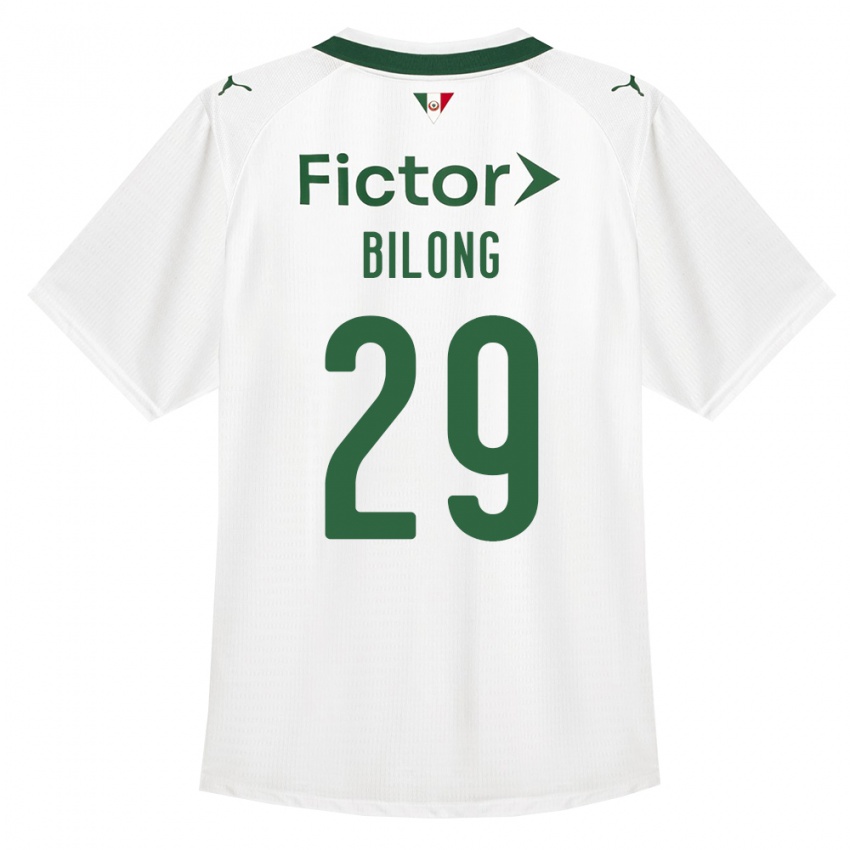 ילדים Miguel Bilong #29 ירוק לבן הרחק ג'רזי 2026/27 חולצה קצרה