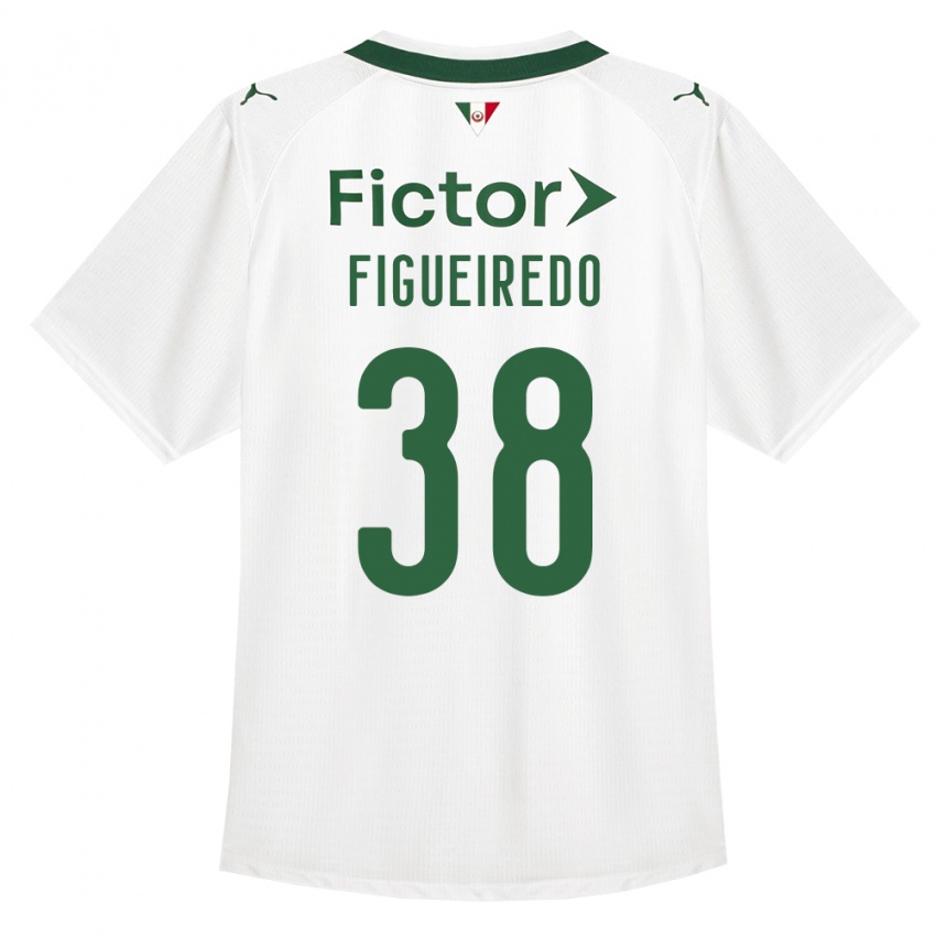 ילדים Figueiredo #38 ירוק לבן הרחק ג'רזי 2026/27 חולצה קצרה
