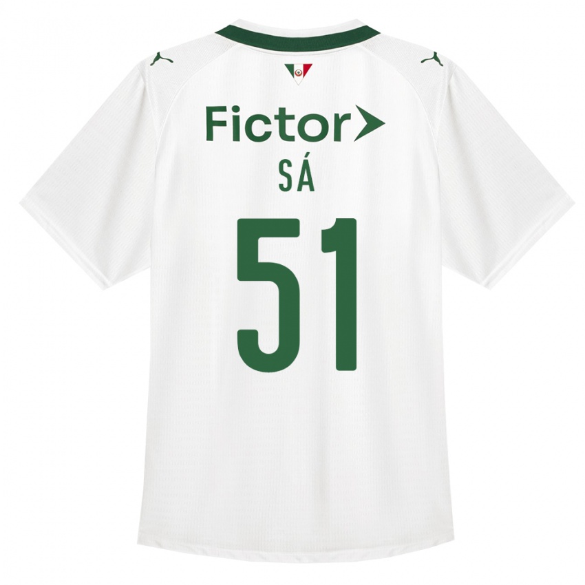 ילדים Luiz Sá #51 ירוק לבן הרחק ג'רזי 2026/27 חולצה קצרה