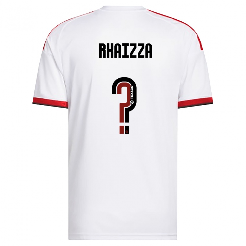 ילדים Rhaizza #0 לבן אדום שחור הרחק ג'רזי 2026/27 חולצה קצרה