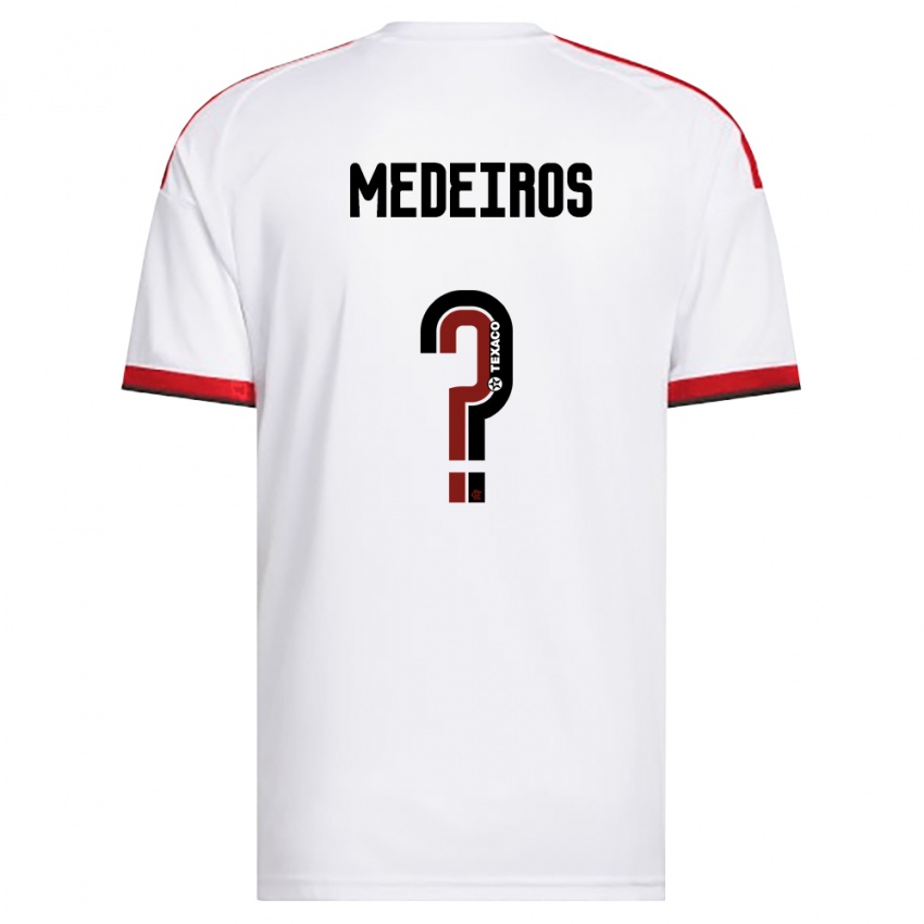 ילדים Thiago Medeiros #0 לבן אדום שחור הרחק ג'רזי 2026/27 חולצה קצרה
