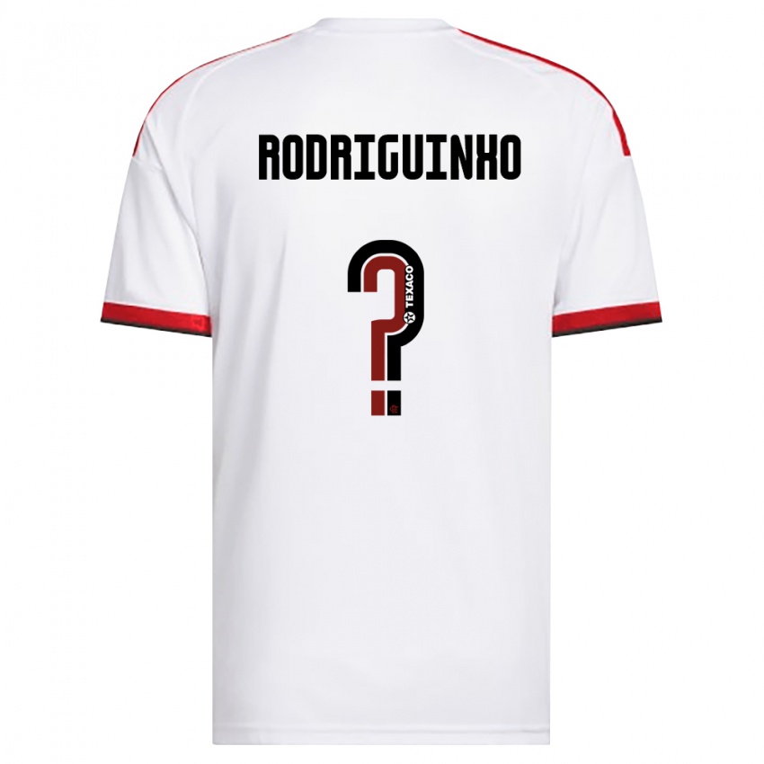 ילדים Rodriguinho #0 לבן אדום שחור הרחק ג'רזי 2026/27 חולצה קצרה